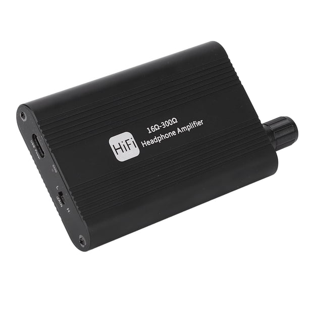 Amp de auriculares hifi, Amplificador de auriculares hifi portátil recargable 16-300 ohm de alta impedancia de control de 3.5 mm de control de volumen de control compacto mp3