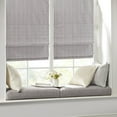 thumbnail image 3 of Madison Park Galen Basketweave Room Darkening Cordless Roman Shade Single Window Panel in Grey, 39"x64", 3 of 5
