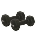 thumbnail image 3 of Sunny Health & Fitness Hex Dumbbells 10 LB In Neoprene Coat, For Yoga, Pilates, Aerobic & Light Weight Lifting - NO. 021-10-PAIR, 3 of 9