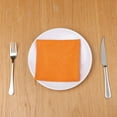 thumbnail image 4 of REGALWOVEN Cloth Napkins Set of 12 Satin Napkins Cloth Washable Orange 12"x12", 4 of 5