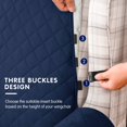 thumbnail image 6 of Subrtex Reversible Wing Chair Cover Wingback Armchair Slipcovers,Navy, 6 of 7