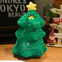 Christmas Decorations Plush Throw Pillows Soft Green Velet Christmas Tree Shaped Pillow Rustic Stuffed Cushion Xmas Decor Indoor for Home Sofa Bed Couch Office Couch Living Room Christmas Gitt