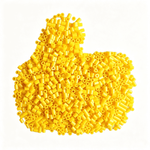 HHNOU 2.6Mm Mini Fuse Pixel Beads,2000 Pcs in 25 Vibrant Colors,Melty Bead Refill with Storage Box,Compatible with Yellow Perler Beads Pegboards (Yellow-A8)