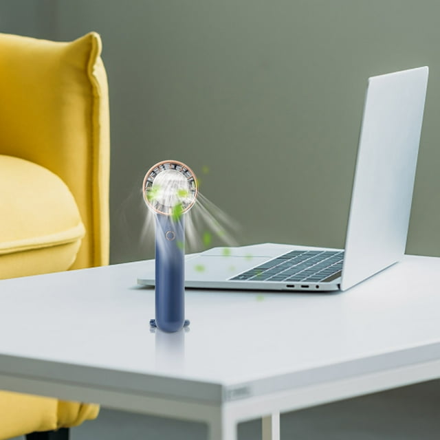 Handheld Fan. Mini Handheld Coolin Fan. Usb Charging Hanging Large Wind Light Tone Portable Handheld Small Fan