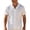 White, variant on Men's Mesh Printed Cuba Collared Shirts Solid Breathable Short Sleeve Tops Button Down Refreshing Stylish Casual Beach Vacation Party Tees White XL