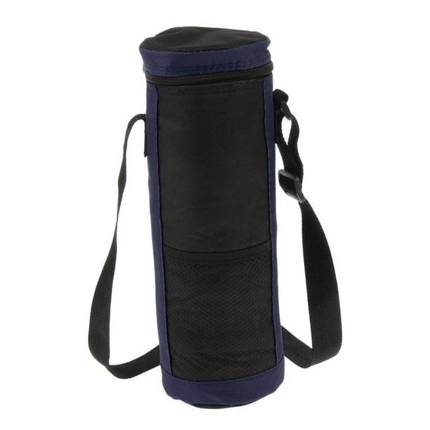 Bolsa térmica portátil para botellas de 2 l con correa de transporte para bebidas Azul