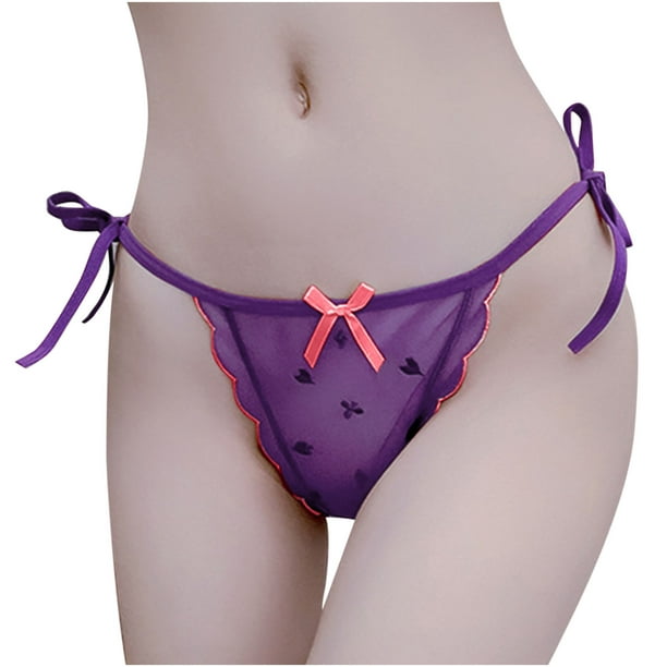 jovati Women Fashion Solid Color Panties Breathable Soft Stretch Underwear  Panties 