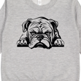 thumbnail image 3 of Inktastic Peeking Bulldog Toddler Sweatshirt, 3 of 4
