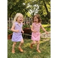 thumbnail image 6 of BemeyourBBs Toddler Baby Girl Summer Clothes Little Baby Girl Summer Outfits Ribbed Knit Turn Down Collar Sleeveless Tank Vest Tops Bowknot Print Skort Shorts Skirt Set, 6 of 9