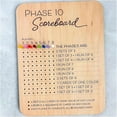 thumbnail image 1 of LEEYNEER Tableau de Pointage Phase 10 Jeu de Cartes Phase 10 en Bois Fabriqué 2025 Tableau de Pointage Phase 10 en Bois et Traqueur Rond Bois Tableau de Pointage Phase 10 Feuilles de Pointage Phase 10 Jeu de Cartes Classique /, 1 of 8