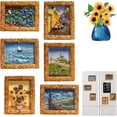 thumbnail image 7 of Van Gogh Inspired Fridge Magnet Set, Unique Art Magnets, Decorative Magnets for Fridge Refrigerator, 3D Cool Aesthetic Resin Vincent Artwork Small Oil Painting Fridge Magnet (C), 7 of 7