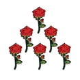 thumbnail image 2 of Leutsin 6Pcs Rose Embroidery Badge Clothes Fabric Patch Applique Decor DIY, 2 of 3