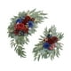 thumbnail image 2 of Conjunto de botín de flores artificiales, silla, guirnalda Floral, telón de fondo, decoración del hogar, decoración de boda, señal de bienvenida para Rojo, 2 of 8