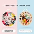 thumbnail image 4 of Wooden Multifunctional Double Sided Multiplication Math Board With Food Pairing Turntable Educational Learning Toy For Kids Number Cognition Math Skills Development 185X16Cm, 4 of 9