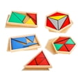 thumbnail image 2 of Juguete Montessori rompecabezas geométrico de madera para desarrollar la inteligencia juego de mesa para regalos aula fiesta estudio niños, 2 of 9