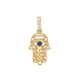 thumbnail image 1 of Dije Mano de Fatima Zafiro Oro Sólido 18k, 1 of 6