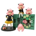 thumbnail image 1 of 16 CM Anime Spy X Family PVC Anya Loid Yor Forger Chibi Anua figura con Base figurita modelo muñecas juguetes regalos para niños zhangyuxiang LED, 1 of 2