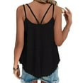 thumbnail image 5 of UVN Spaghetti Strap Tank Tops for Women Summer Sleeveless Tops Eyelet Embroidery Flowy Shirts Scoop Neck Loose Cami, 5 of 9