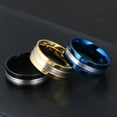 thumbnail image 4 of Sonducket Anillo Punk de moda, alianzas de boda, anillos exquisitos Ins, accesorios de ropa, joyería, abalorio, regalos de aniversario de compromiso Accesorios de disfraces Negro 6# Sonducket AP014847-15, 4 of 6