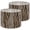 Color 2, variant on Linen Drum Lamp Shades cow leather brown spots light beige 13" x 13" x 10" Lampshade for Table Lamps Floor Lamps Lamp Shade Replacement Easy Assembly Required