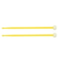 thumbnail image 1 of 2Pcs Drum Mallet Felt Head Nylon Handle Double Headed Instrument Accessory Set Kit for Playing Yellow, 1 of 12