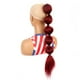 thumbnail image 5 of Fiudx Peluca Extensión de Cabello Rubio, Elegancia Elegante, con Trenza de Burbujas Suave, Envoltura Protectora Larga, para Uso Diario En Cosplay, Accesorio de Moda para Mujer, Fácil Instalación., 5 of 5
