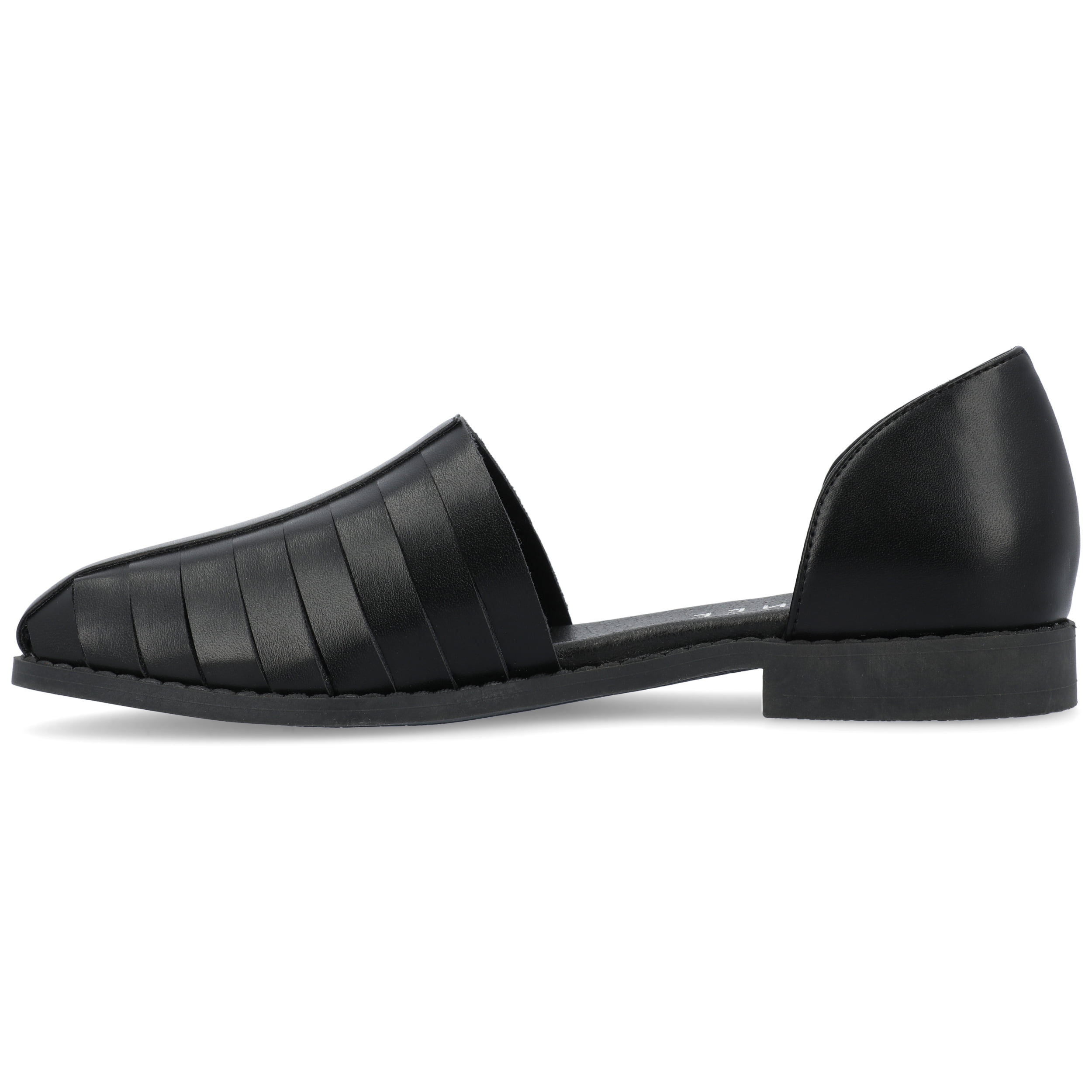 Journee Womens Anyah Ankle Cuff Slip On Almond Toe Flats