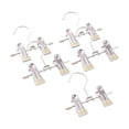 thumbnail image 1 of Pinzas de acero inoxidable para ropa, colgador de armario multifuncional, abrazaderas organizadoras para botas altas, pantalones, bolsos, 5 uds. beige, 1 of 9