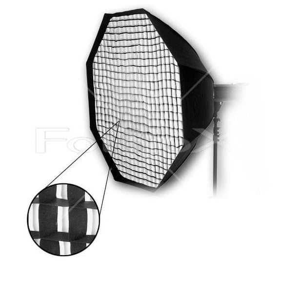 Fotodiox Pro 48in (120cm) Octagon Softbox PLUS Grid (Eggcrate) for Studio Strobe/Flash with Soft Diffuser and Dedicated Speedring for Broncolor (Impact) and Visatec