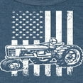 thumbnail image 3 of Instant Message - Tractor American Flag - Toddler & Youth Girls Fleece Dress, 3 of 6