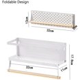 thumbnail image 2 of Magnetic Spice Rack for Refrigerator, Fridge Shelf with Paper Towel Holder, 2 of 7