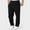 X-278Black, variant on ZHOGXU Mens Fleece Lined Sweatpants With Pockets Wide Leg Straight Fit Solid Color Drawstring Elastic Waist Comfortable Loose Fit Trousers For Casual Daily Wear,Black,L