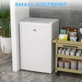 thumbnail image 6 of HOMCOM 3 Cu Ft Mini Freezer, Reversible Door, Under Counter Freezer, White, 6 of 10