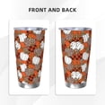 thumbnail image 3 of Lsque Various Pumpkins Pattern 20oz Car Cup with Lid and Straw, Insulated Coffee Cup with Straw Topper, Spill Proof Travel Coffee Mug, Stainless Steel Tumble-Without Straw, 3 of 8