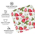 thumbnail image 3 of Yiaed Strawberry1 Print Leather Coasters for Drinks - Cup Coasters Coffee Table Kitchen Table Bar, Home & Office Gifts Handmade Drink Coasters-Square, 3 of 6