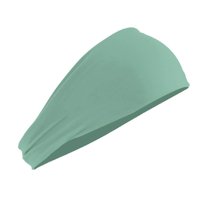 Hgallory Fashion Elastic Headband for Men Women, Breathable Yoga Hair Bands Nylon Sport Turban for Fitness Running, Soft Absorbent Sweatbands for Outdoor Indoor Activity, 1PC, Mint Green