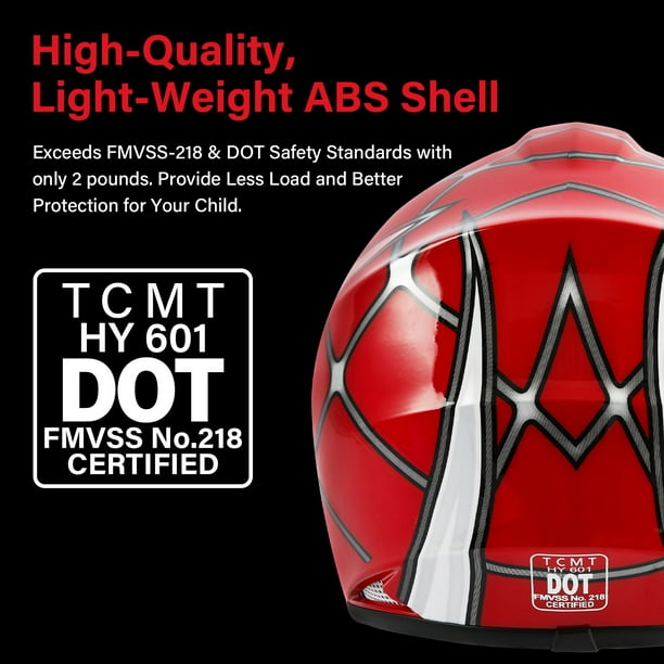 child dot motorcycle helmet Retro Kids 3/4 Half Helmet,DOT Approved Toddler Vintage Open Face Electric Scooter Go-Kart Dirt-Bike ATV Youth Moped Bicycle Helmets for 2-14 Years Old(Blue) : Automotive please do the following D.O.T. Daytona Cruiser Jr.- Hi-Gloss