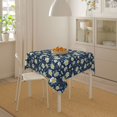 thumbnail image 4 of Wukai Daisy Floral B Waterproof Tablecloth for Kitchen Dining, Fits Square Tables for 2-4 Seats -60"x60", 4 of 7