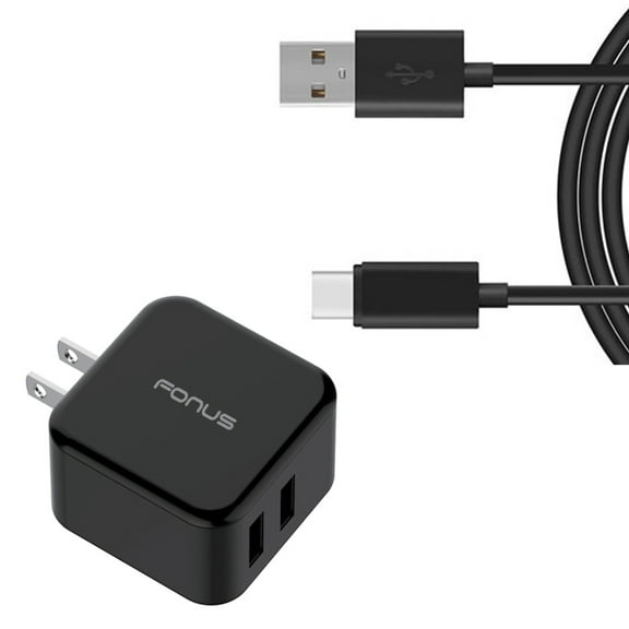 Quick Home Charger for T-Mobile REVVL 6x/Pro 5G - 30W 6ft USB Cable 2-Port USB Power Cord Travel Wall AC Adapter Fast Sync Wire Long Z9G for REVVL 6x, 6x Pro 5G Phones