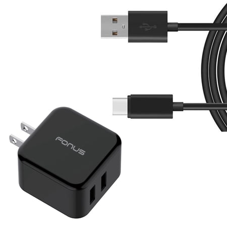 Quick Home Charger for Nokia G50/G10/G20 - 30W 6ft USB Cable 2-Port USB Power Cord Travel Wall for Nokia G50/G10/G20