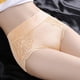 thumbnail image 2 of Gibobby Pantaletas para mujer de encaje de algodón más ropa interior de tamaño cintura sexy calzoncillos transpirables sin rastro(Beige,XL), 2 of 4