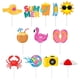 thumbnail image 2 of 12Pcs Summer Beach Cupcake Toppers Hawaiian Cake Picks Pool Party Cake Decorations, 2 of 4