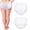 White, variant on 2 Pcs Waterproof Incontinence Underpants Plastic Pants Incontinence Leak Protection Adult Washable Diaper Cover (White,S Size)