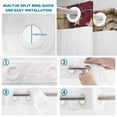 thumbnail image 3 of No Hook Shower Curtain with Built-in Rings - Western Farmhouse Washable Waterproof Fabric Bathroom Curtains for Hotel,Rentals, Stall 36 X 72 Inch , Vintage Wood Texture Barn Star Red Gray, 3 of 9