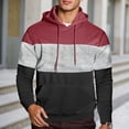 thumbnail image 1 of MHFRRA Sudadera Informal con Capucha y Manga Larga con Diseño de Color para Ropa Deportiva, Cómoda y Ligera Rojo, 1 of 6