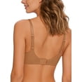 thumbnail image 3 of Deyllo Women Sheer Mesh See-Through Bra Unpadded Underwire Support Bras Push Up Unlined Comfort Beige Underwear Bras 34B, 3 of 3