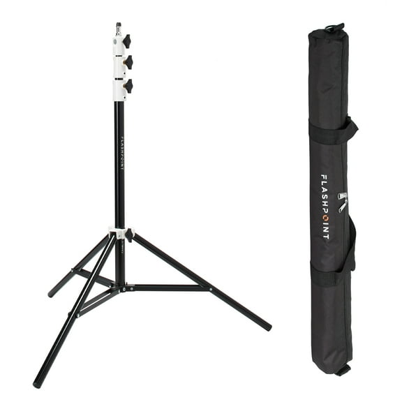 Flashpoint Pro Heavy-Duty Air-Cushioned Light Stand (White, 7.2')