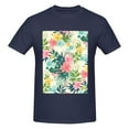 thumbnail image 4 of Bingfone Tropical Flowers Men'S Loose Fit Short-Sleeve Pocket T-Shirt, 4 of 7