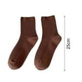 thumbnail image 7 of Pnellth 1 Pair Mid-tube Elastic Women Socks Casual Ribbed Sports Socks, 7 of 7