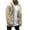 Khaki, variant on IROINNID Men's Hoodie Shearling Long Sleeve Solid Color Leisure Winter Blouse Top Coat